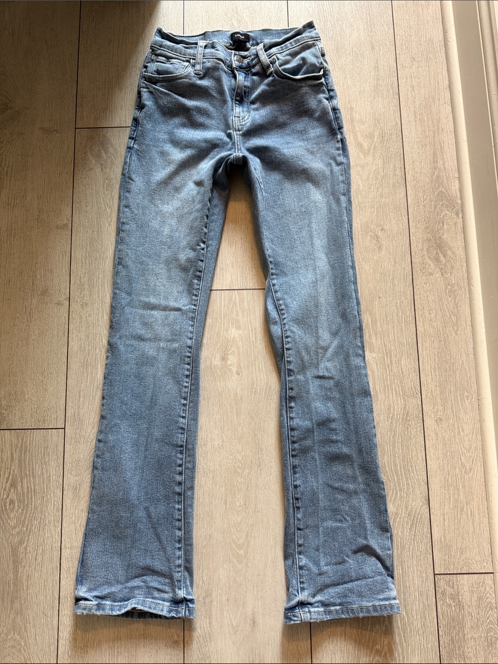 Express Light Blue Flared Jeans